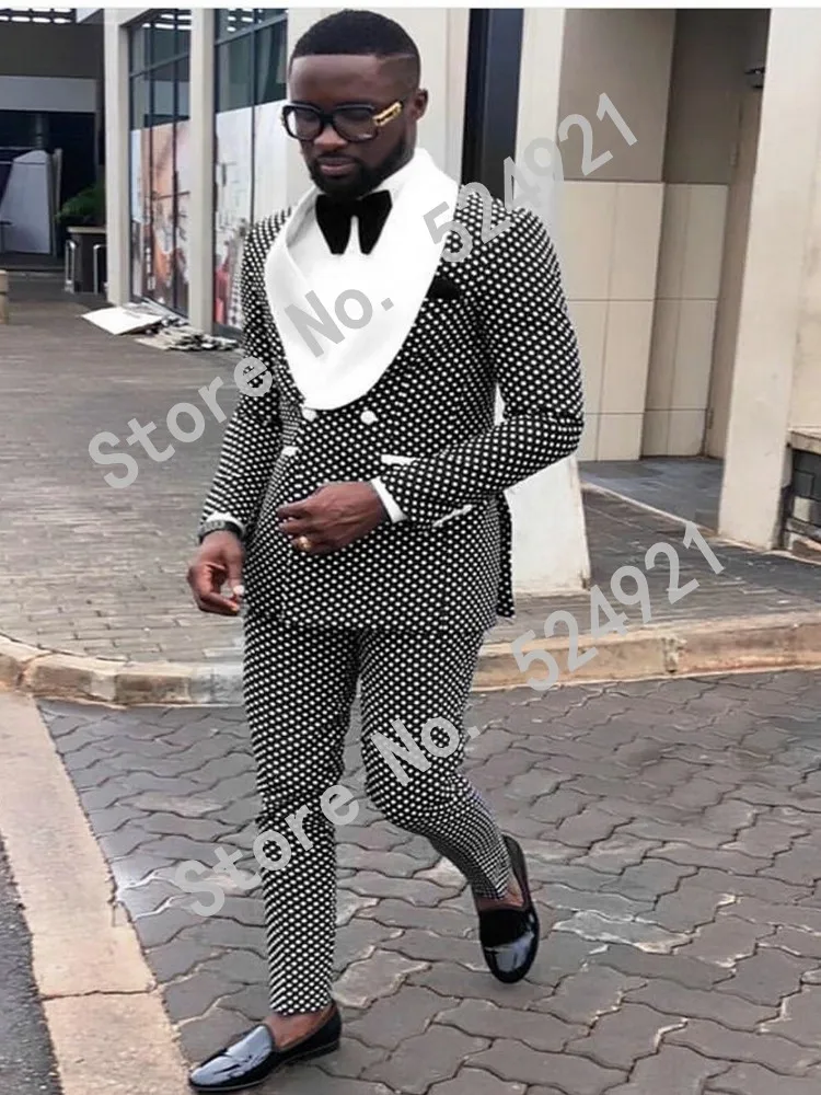 New Groomsmen Groom Tuxedos Navy Blue/Black/Royal Blue and White Dot Men Suits Shawl Lapel Best Man ( Jacket+Pants+Tie ) C940
New Groomsmen Groom Tuxedos Navy Blue/Black/Royal Blue and White Dot Men Suits Shawl Lapel Best Man ( Jacket+Pants+Tie ) C940
