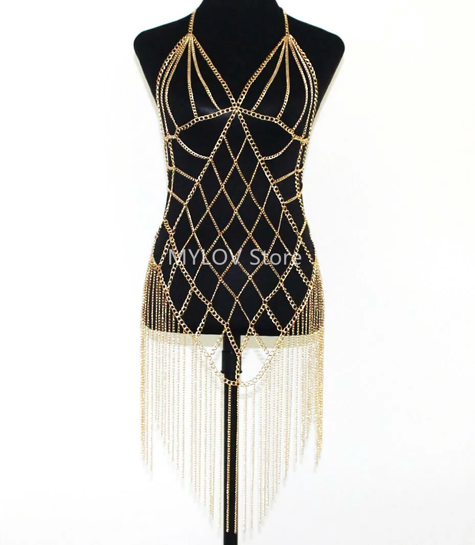 30014 NEW STYLE Women Full Dress Chain Jewelry Tassel Body Chain Harness Chain Necklace Party Show
30014 NEW STYLE Women Full Dress Chain Jewelry Tassel Body Chain Harness Chain Necklace Party Show