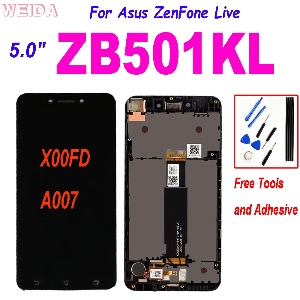 ЖК-дисплей AAA + 5,0 дюйма для Asus ZenFone Live ZB501KL X00FD A007, сенсорный экран с дигитайзером в сборе с рамкой для Asus ZB501KL LCD
ЖК-дисплей AAA + 5,0 дюйма для Asus ZenFone Live ZB501KL X00FD A007, сенсорный экран с дигитайзером в сборе с рамкой для Asus ZB501KL LCD