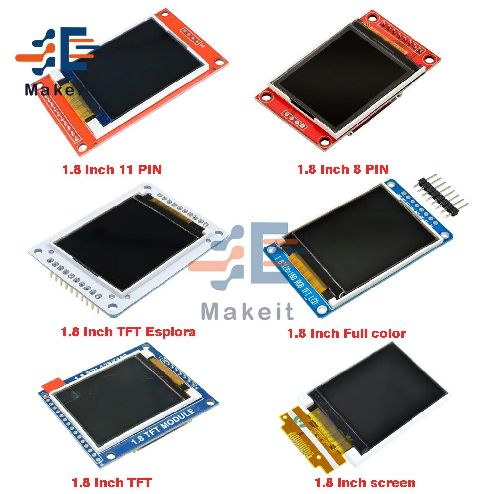 Модуль ЖК-экрана 1,8 дюйма, 1,8 дюйма, разрешение 128x160 TFT, последовательный интерфейс SPI, полноцветный ЖК-модуль с 8/11Pin/SD
Модуль ЖК-экрана 1,8 дюйма, 1,8 дюйма, разрешение 128x160 TFT, последовательный интерфейс SPI, полноцветный ЖК-модуль с 8/11Pin/SD