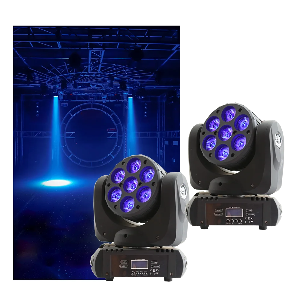 2pcs/Lot RGBW 4in1 7x12w Led Moving Head Beam Light Dmx512 Professional Dj Equipment
2pcs/Lot RGBW 4in1 7x12w Led Moving Head Beam Light Dmx512 Professional Dj Equipment