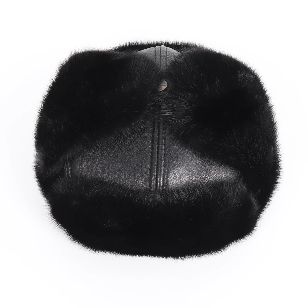 New Arrival Men Luxury 100% Natural Mink Fur Hat Winter Russian Man Warm Real Mink Fur Cap Male Real Sheep Leather Bomber Hats
New Arrival Men Luxury 100% Natural Mink Fur Hat Winter Russian Man Warm Real Mink Fur Cap Male Real Sheep Leather Bomber Hats