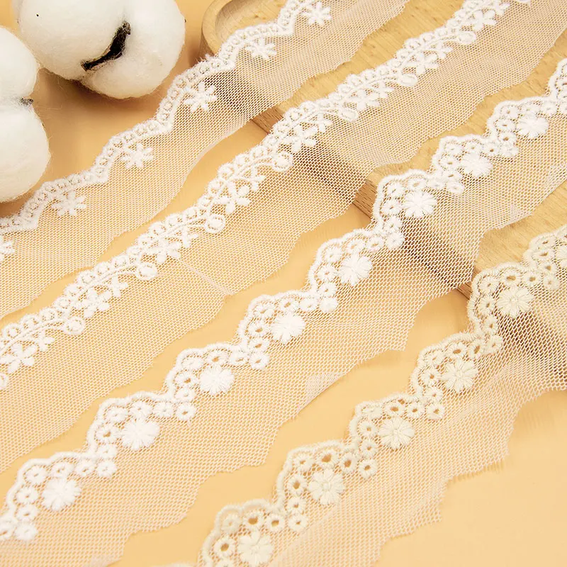 Lace Trim 15 yard Ivory Beige Gauze Mesh Tulle Cotton Embroidered Ribbon Tapes Clothing Sewing 2.8cm/3.5cm wide 1113607M4F272
Lace Trim 15 yard Ivory Beige Gauze Mesh Tulle Cotton Embroidered Ribbon Tapes Clothing Sewing 2.8cm/3.5cm wide 1113607M4F272