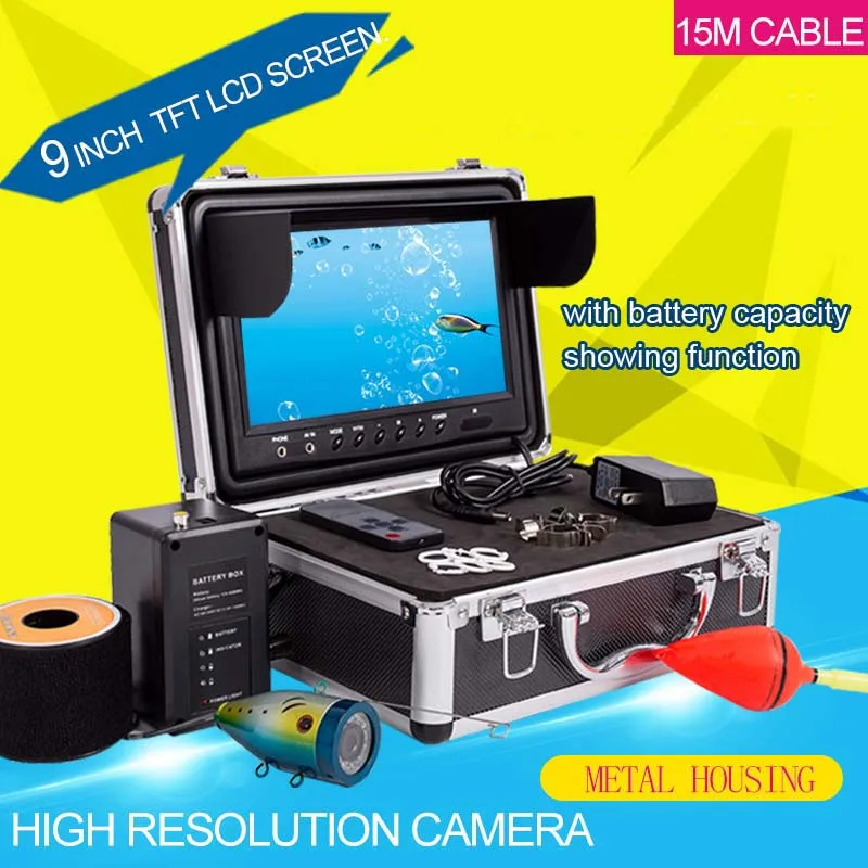 9inch LCD Monitor Fishing Underwater Visual Camera With 12pcs LEDS DVR Function 15m Cable Float With Remote Control Waterproof
9inch LCD Monitor Fishing Underwater Visual Camera With 12pcs LEDS DVR Function 15m Cable Float With Remote Control Waterproof