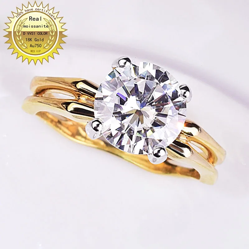 100%18K goldr ring 2ct D VVS moissanite ring Engagement&Wedding Jewellery with certificate 0017
100%18K goldr ring 2ct D VVS moissanite ring Engagement&Wedding Jewellery with certificate 0017