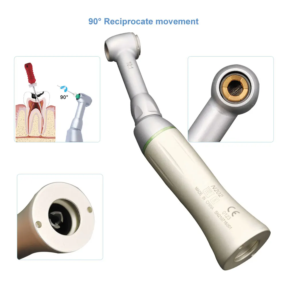 10:1 Dental Endodontic Contra Angle Handpiece Fit to Hand Use Files Reciprocate Movement Dental Endo Motor Low Speed Handpiece
10:1 Dental Endodontic Contra Angle Handpiece Fit to Hand Use Files Reciprocate Movement Dental Endo Motor Low Speed Handpiece