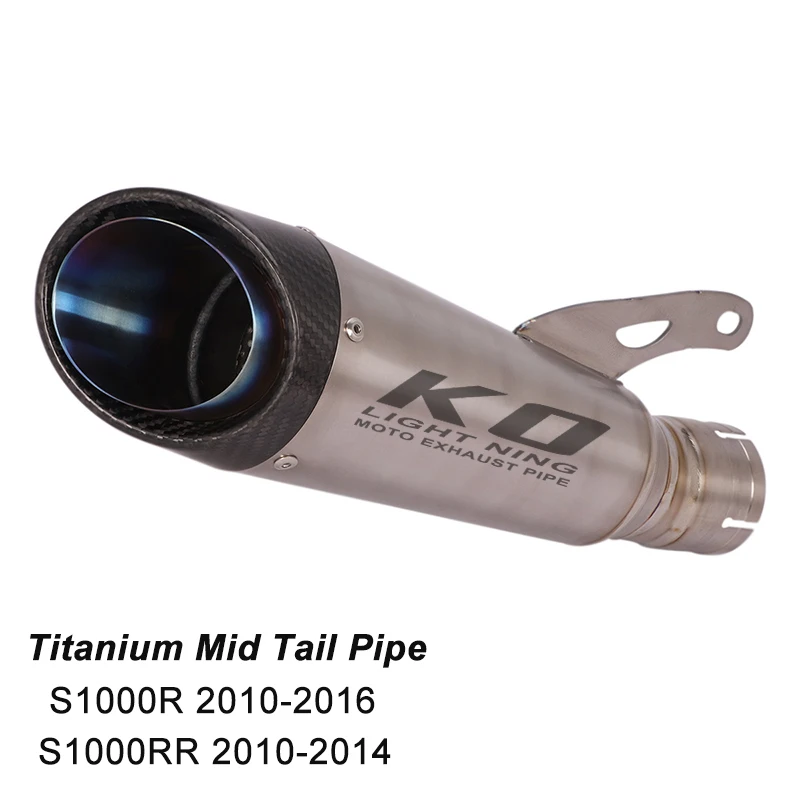 Motorcycle Titanium Exhaust Escape Tips Mid Tail Pipe Slip for BMW S1000RR 2010-2014 S1000R 2010-2016
Motorcycle Titanium Exhaust Escape Tips Mid Tail Pipe Slip for BMW S1000RR 2010-2014 S1000R 2010-2016
