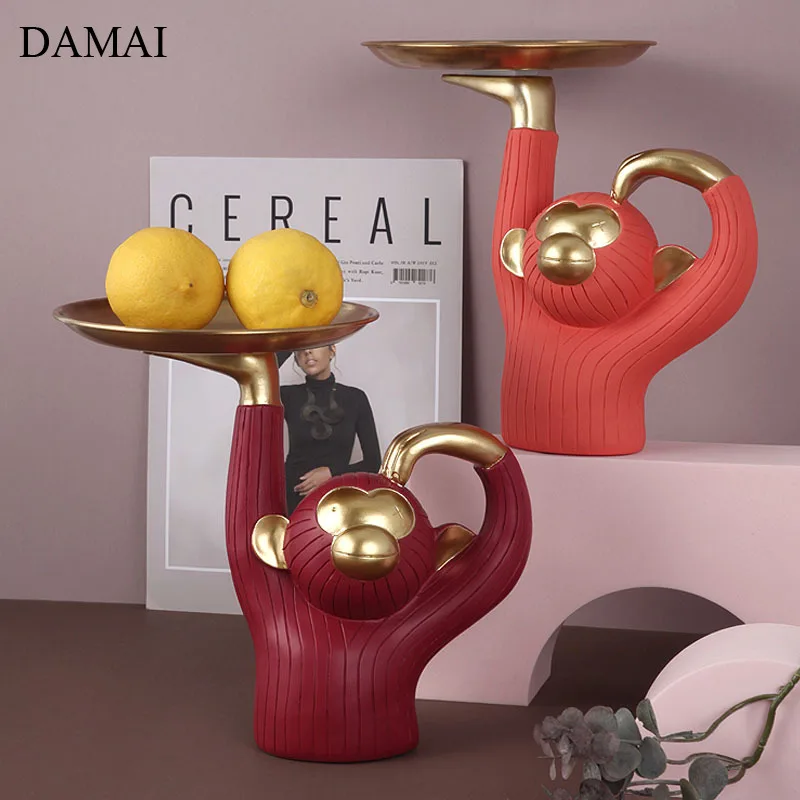 Creativity Monkey Plates Ceramic Fruit Platters and Trays Porcelain Cake Dessert Dishes Candy Snacks Tray Home Decoration Modern
Creativity Monkey Plates Ceramic Fruit Platters and Trays Porcelain Cake Dessert Dishes Candy Snacks Tray Home Decoration Modern