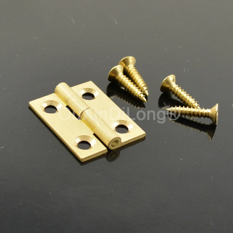 10PCS 1Inch Small Brass Hinges Decorative Cabinet Door Hinge Wooden Gift Jewelry Box Hinges Accessories Furniture Hardware KF427
10PCS 1Inch Small Brass Hinges Decorative Cabinet Door Hinge Wooden Gift Jewelry Box Hinges Accessories Furniture Hardware KF427