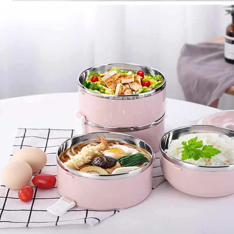 Stainless Steel Round Insulated Lunch Box Multi-Layer Children's Tableware Picnic Box Student Fresh-Keeping Box Food Container
Stainless Steel Round Insulated Lunch Box Multi-Layer Children's Tableware Picnic Box Student Fresh-Keeping Box Food Container