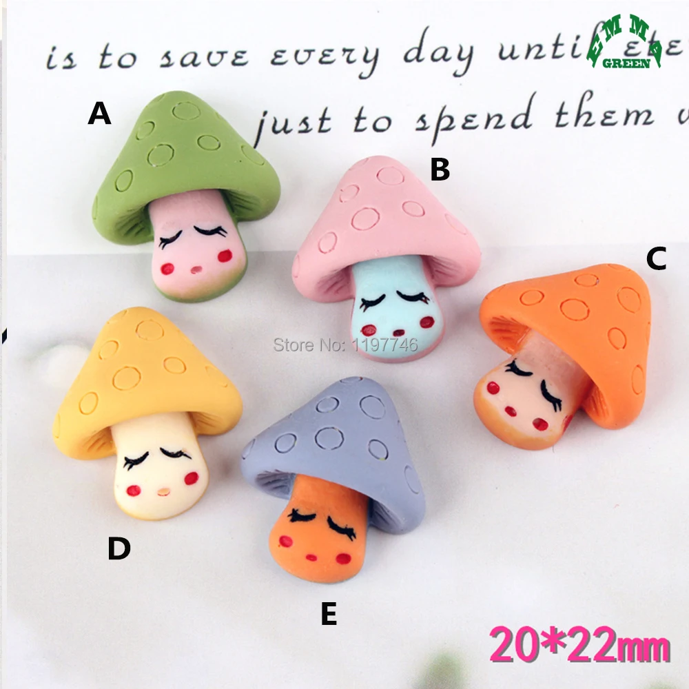 Resin Mushroom Flatback Cabochon 10pcs 22mm Cute Cartoon Slime Charms Accessories Beads Supplies for DIY Scrapbooking Crafts
Resin Mushroom Flatback Cabochon 10pcs 22mm Cute Cartoon Slime Charms Accessories Beads Supplies for DIY Scrapbooking Crafts