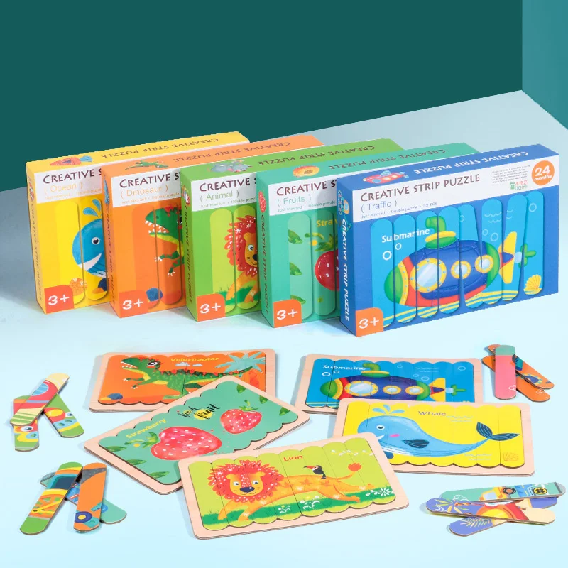kids Creative bar three-dimensional cartoon animal traffic matching puzzle Montessori early education toy for Children
kids Creative bar three-dimensional cartoon animal traffic matching puzzle Montessori early education toy for Children