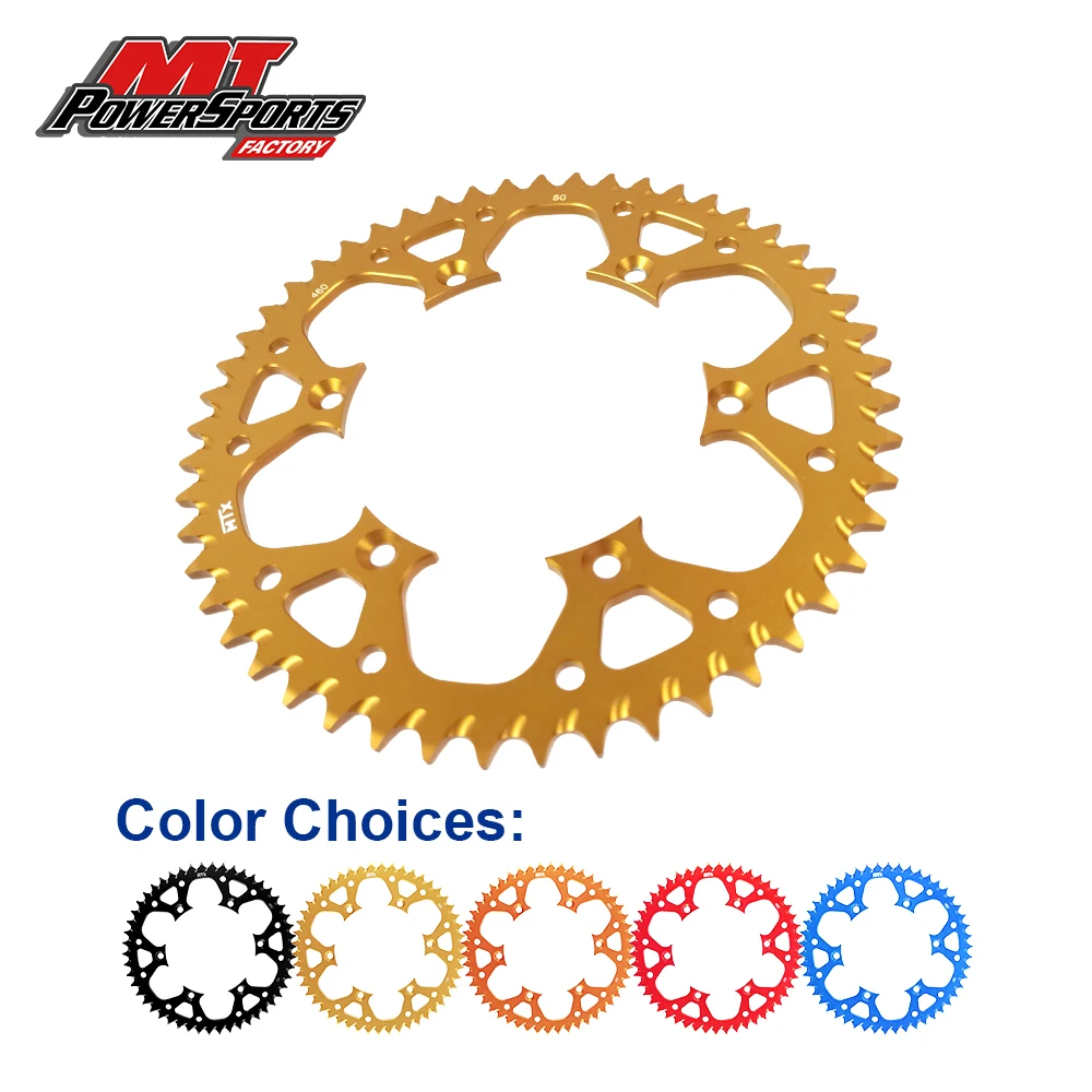 Motorcycle Rear Chain Sprocket For Kawasaki KX125 KX250 F KX450 F KX500 KLX250 KLX300 KLX450 R KLX650 R KDX200 Suzuki RM-Z250
Motorcycle Rear Chain Sprocket For Kawasaki KX125 KX250 F KX450 F KX500 KLX250 KLX300 KLX450 R KLX650 R KDX200 Suzuki RM-Z250
