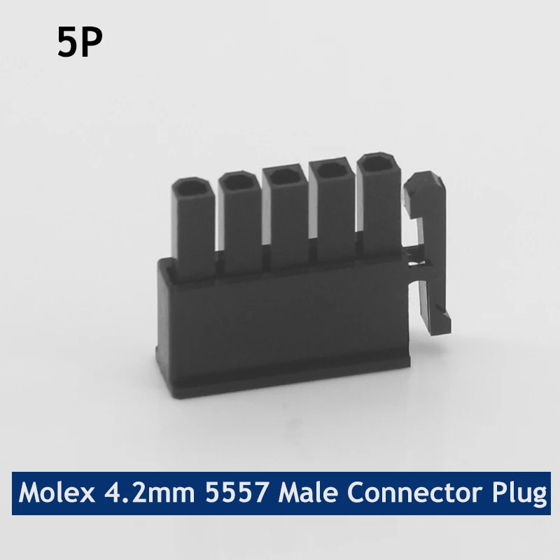 500/1000pcs Molex 4.2mm Connector 5P Plug Male 1*5P for computer Module cable PCIE Power cable DIY PCB DIY AUTO Car
500/1000pcs Molex 4.2mm Connector 5P Plug Male 1*5P for computer Module cable PCIE Power cable DIY PCB DIY AUTO Car