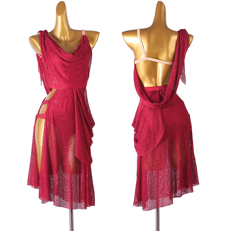 Latin Wrap Dress Rhinestones Sexy Back Dance Competition Performance Stage Costume Practice Wear Party Outfit Training Clothes
Latin Wrap Dress Rhinestones Sexy Back Dance Competition Performance Stage Costume Practice Wear Party Outfit Training Clothes