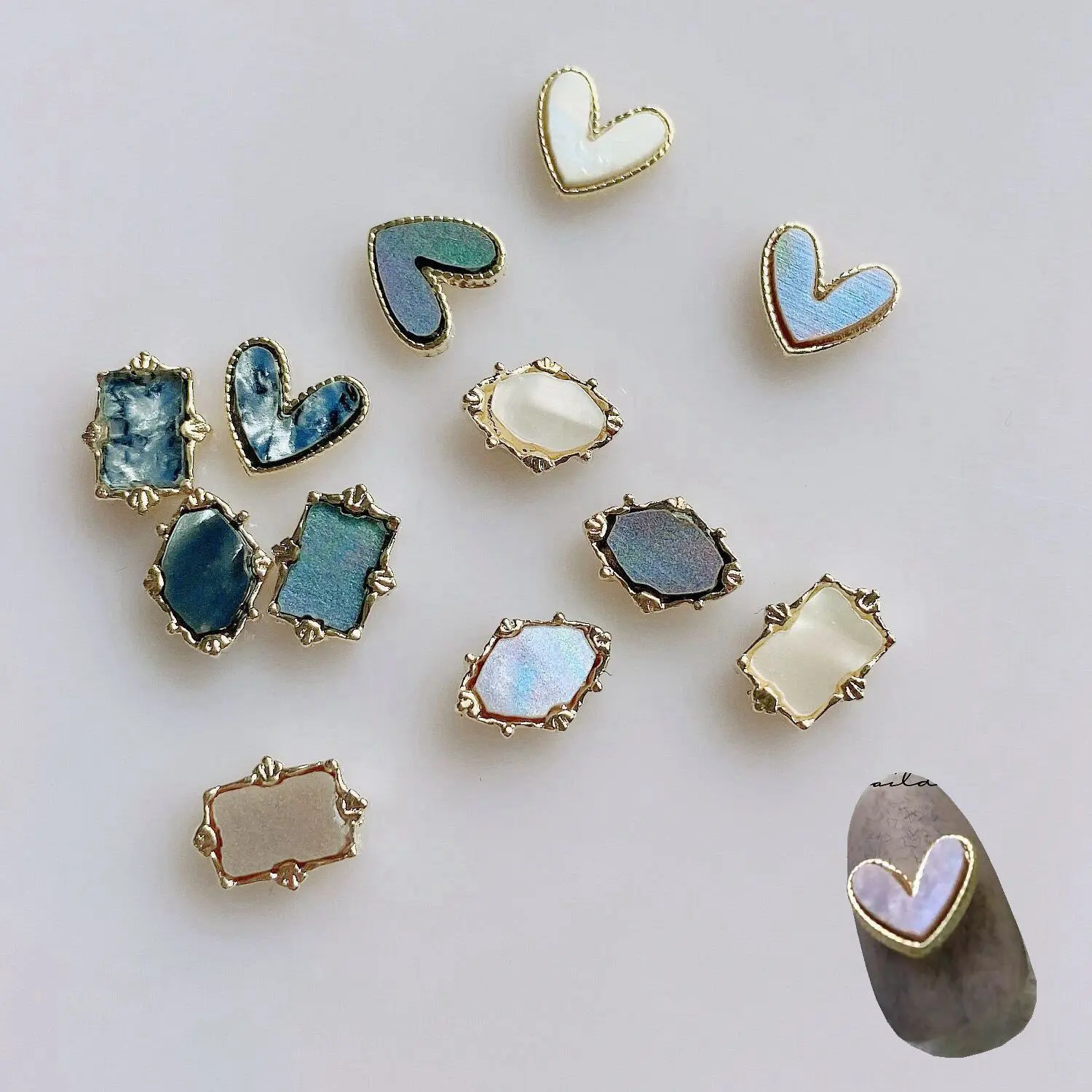 20pcs/lot 3D Mica Love Rectangular Alloy Metal Rivets Nail Art Decorations Supplies DIY Nails Accesorios Jewelry Designs Charms
20pcs/lot 3D Mica Love Rectangular Alloy Metal Rivets Nail Art Decorations Supplies DIY Nails Accesorios Jewelry Designs Charms