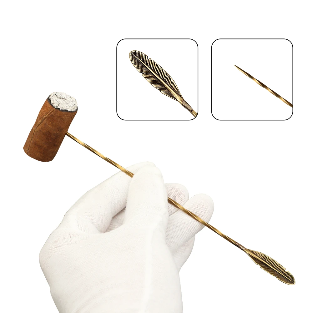 GALINER Vintage Brass Cigar Needle Enhancer Tool Perfect Draw Cigar Punch Drilled Cutter Engraving Smoking Accessories
GALINER Vintage Brass Cigar Needle Enhancer Tool Perfect Draw Cigar Punch Drilled Cutter Engraving Smoking Accessories