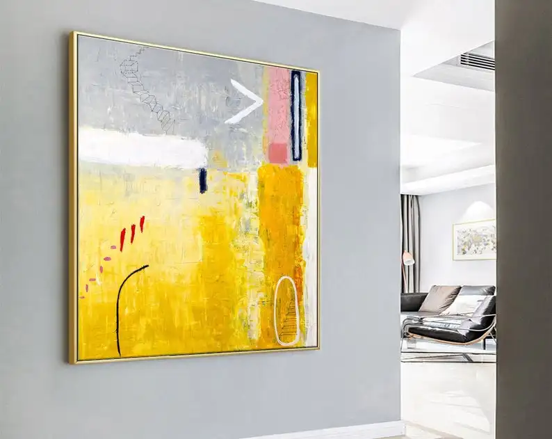 Abstract Painting Original Large Acrylic Canvas Wall Art, Expressionism Playful Modern Painting Wall Art On Canvas Tuesday Dream
Abstract Painting Original Large Acrylic Canvas Wall Art, Expressionism Playful Modern Painting Wall Art On Canvas Tuesday Dream