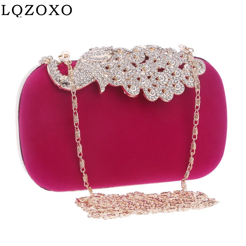 Luxurious Peacock Golden Metal Diamonds Evening Bags Velvet Small Shoulder Handbags Party Day Clutches
Luxurious Peacock Golden Metal Diamonds Evening Bags Velvet Small Shoulder Handbags Party Day Clutches
