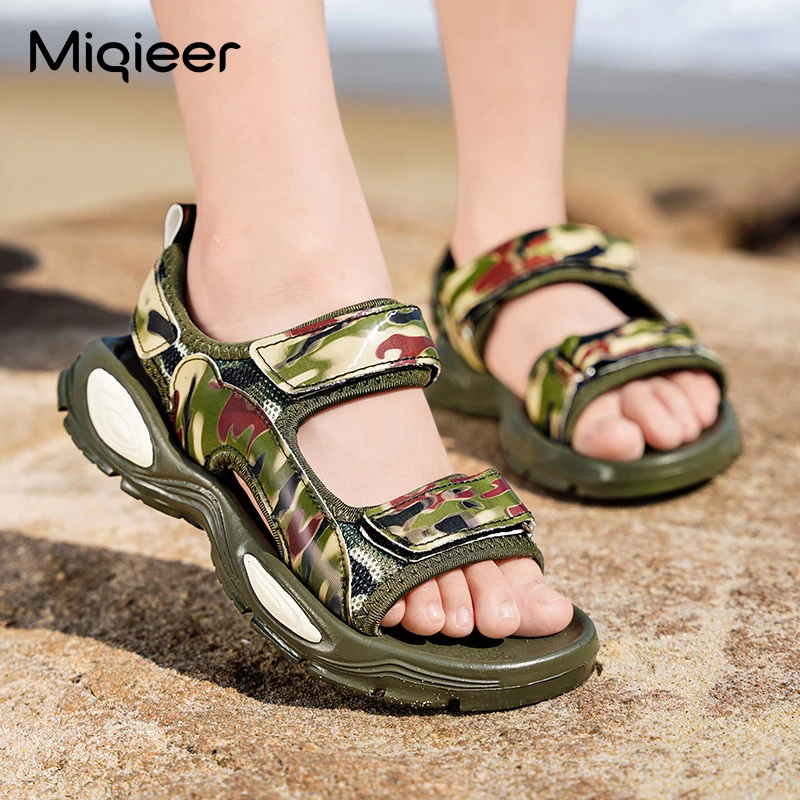 2021 Summer Children Sandals Boys Camouflage PU Leather Beach Shoes Kid School Shoes Breathable Open Toe Soft Casual Boy Sandals
2021 Summer Children Sandals Boys Camouflage PU Leather Beach Shoes Kid School Shoes Breathable Open Toe Soft Casual Boy Sandals