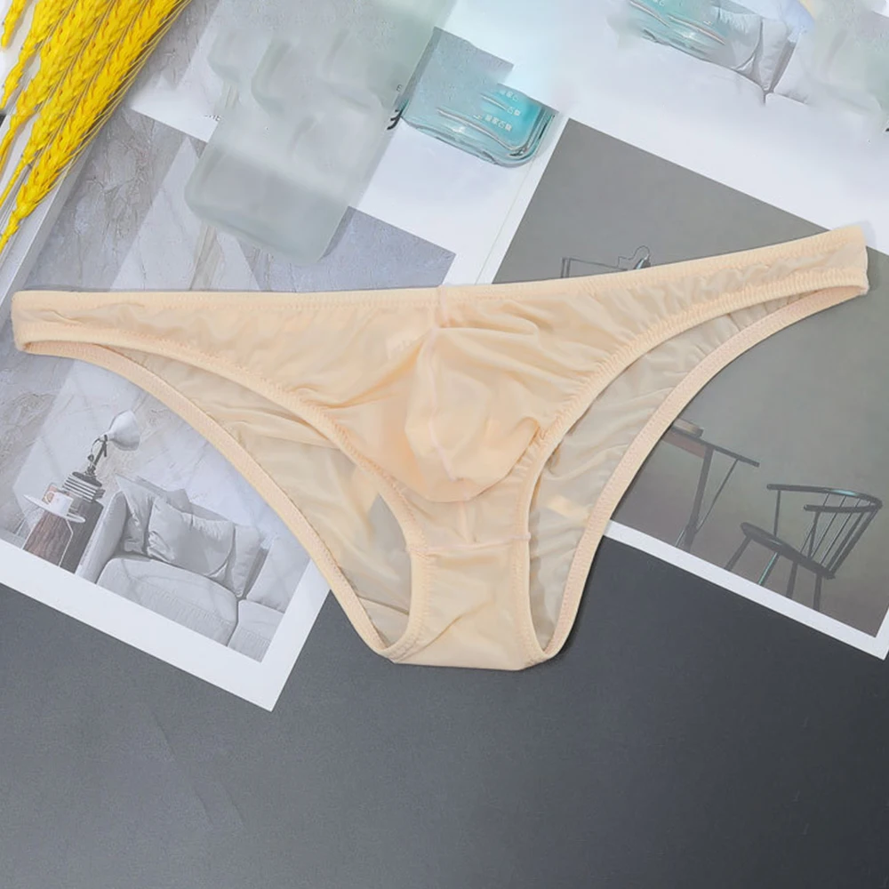 Men Sexy Ice Silk Breathable Bikini Thong Perspective Low-Rise Underwear Briefs Men Sexy Ice Silk Breathable Solid Color Bikini
Men Sexy Ice Silk Breathable Bikini Thong Perspective Low-Rise Underwear Briefs Men Sexy Ice Silk Breathable Solid Color Bikini