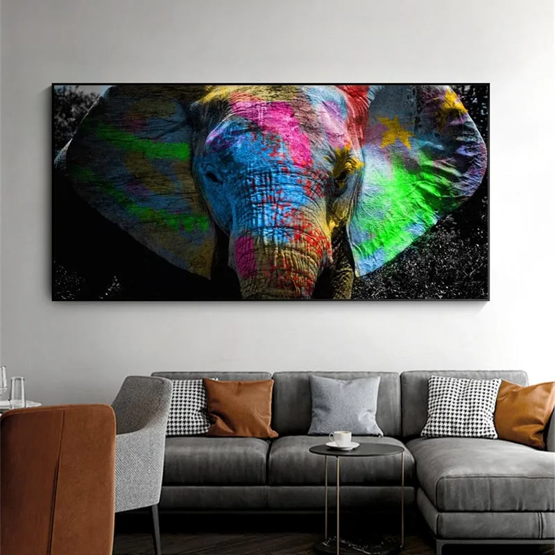 Graffiti Art Elephant Canvas Paintings On The Wall Posters And Prints Colorful Animals Wall Pictures For Kids Room Cuadros
Graffiti Art Elephant Canvas Paintings On The Wall Posters And Prints Colorful Animals Wall Pictures For Kids Room Cuadros