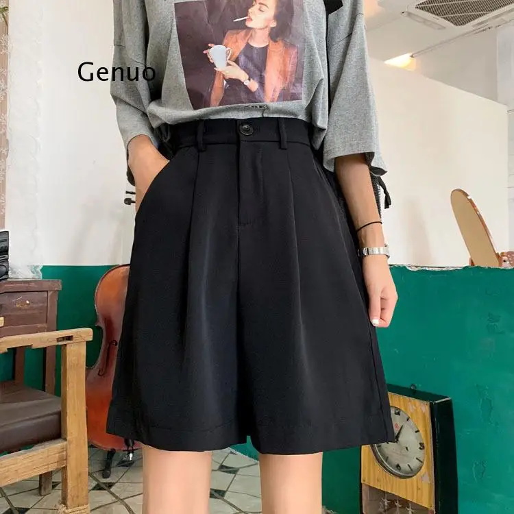 Red Shorts Women Loose High Waist Wide Leg Solid Harajuku Straight Summer Korean Fashion Black Shorts Elastic Waist
Red Shorts Women Loose High Waist Wide Leg Solid Harajuku Straight Summer Korean Fashion Black Shorts Elastic Waist