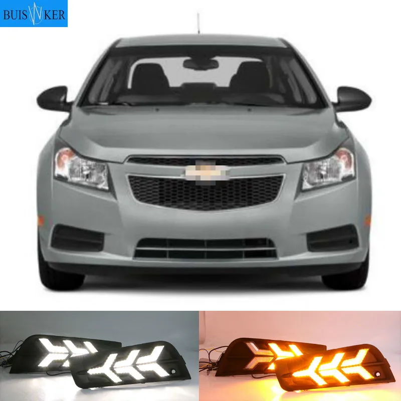 2 pcs LED DRL Driving Daytime Running Light With Turn Signal lamp for chevrolet cruze 2009 2010 2011 2012 2013 2014
2 pcs LED DRL Driving Daytime Running Light With Turn Signal lamp for chevrolet cruze 2009 2010 2011 2012 2013 2014