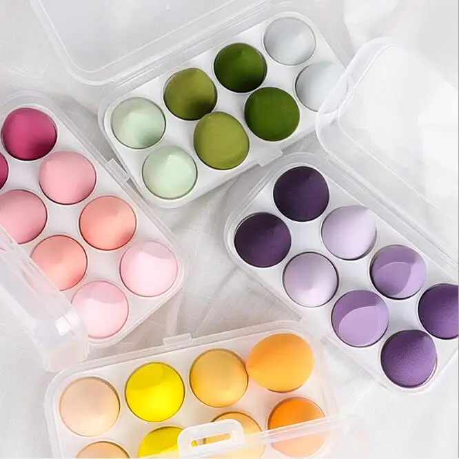 12Set/Lot 8Pcs/Set Color Egg Holder Box Drop Air Cushion Cosmetic Puff Wet Dry BB Powder Gourd Makeup Accessory HA2397
12Set/Lot 8Pcs/Set Color Egg Holder Box Drop Air Cushion Cosmetic Puff Wet Dry BB Powder Gourd Makeup Accessory HA2397