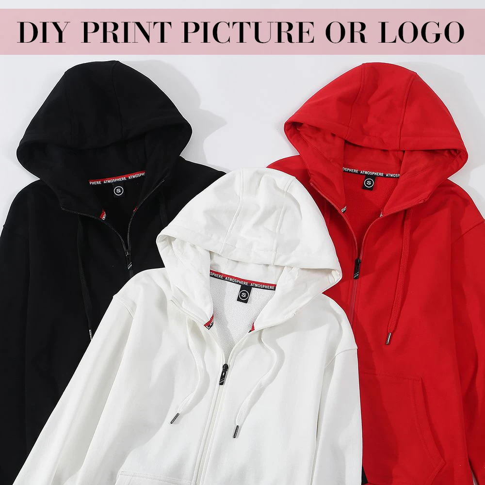 Custom Logo Printing Photo Hoodies Men Women 2020 New Arrival Cotton Zipper Team Clothes Design Your Own Personalized Hoodie
Custom Logo Printing Photo Hoodies Men Women 2020 New Arrival Cotton Zipper Team Clothes Design Your Own Personalized Hoodie