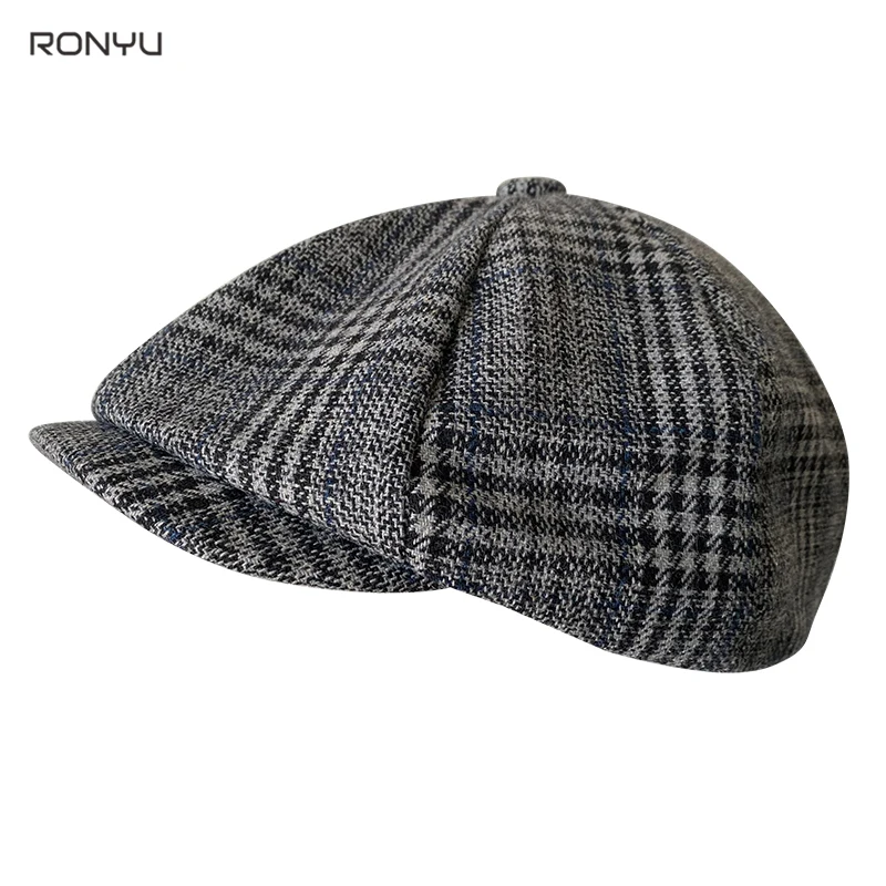 Men's Cap New Gray Plaid Newsboy Hats Women Vintage Flat Cap Gatsby Berets Peaked Caps Hat Casual Unisex Octagonal Cap NM20
Men's Cap New Gray Plaid Newsboy Hats Women Vintage Flat Cap Gatsby Berets Peaked Caps Hat Casual Unisex Octagonal Cap NM20