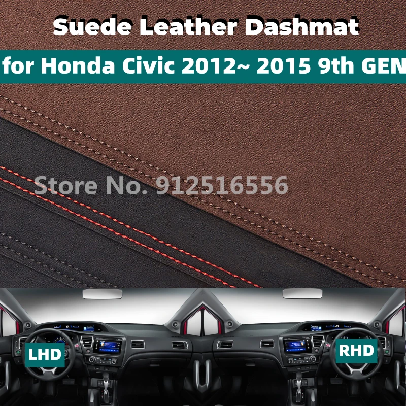 Car Accessories Suede Leather Dashmat Dash Mat Pad Dashboard Cover Sun Shade Carpet for Honda Civic 2012~ 2015 2013 2014 9th gen
Car Accessories Suede Leather Dashmat Dash Mat Pad Dashboard Cover Sun Shade Carpet for Honda Civic 2012~ 2015 2013 2014 9th gen