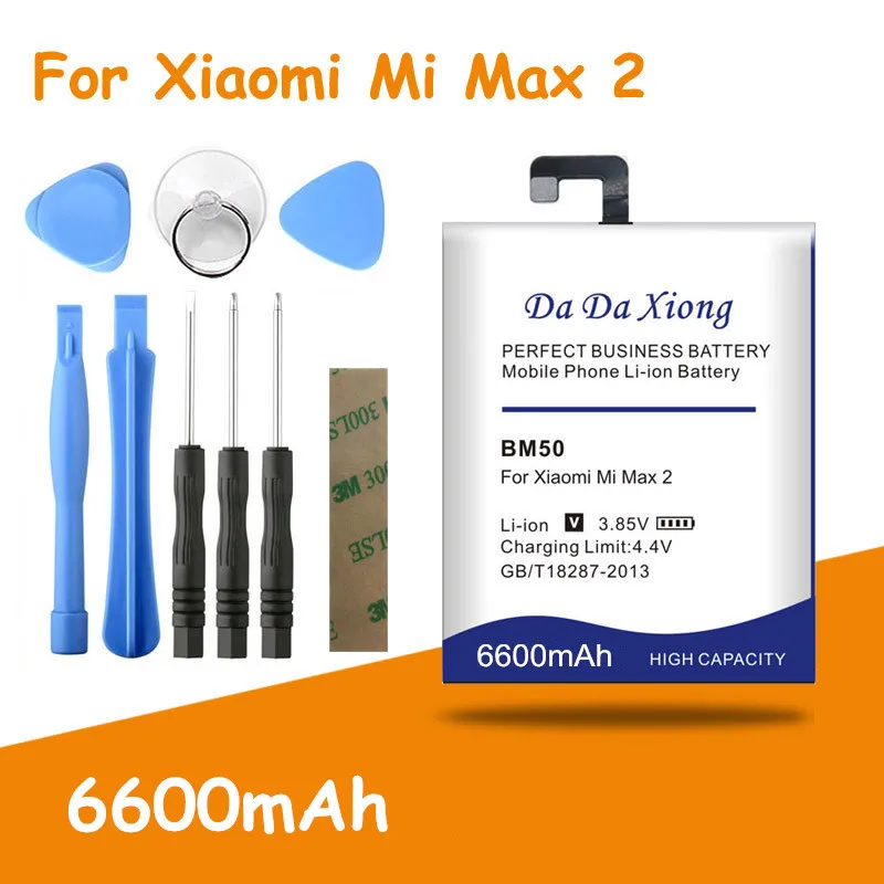 Replacement Battery for Xiaomi Mi Max 2 Max2, High Capacity, 6600mAh, BM50, Free Tools
Replacement Battery for Xiaomi Mi Max 2 Max2, High Capacity, 6600mAh, BM50, Free Tools