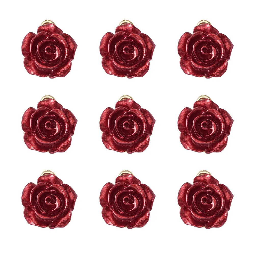 Valentine's Day Red 3D Rose Flower Alloy Pendants Charms Links Connectors for Dangle Charm Earrings Jewelry Making DIY Gifts
Valentine's Day Red 3D Rose Flower Alloy Pendants Charms Links Connectors for Dangle Charm Earrings Jewelry Making DIY Gifts
