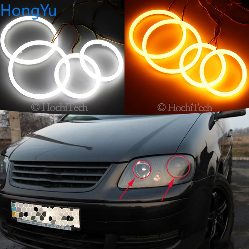 Cotton Switchback LED White Amber Angel Eye Halo Rings DRL turn signal light for Volkswagen Touran 2004 2005 2006 2007
Cotton Switchback LED White Amber Angel Eye Halo Rings DRL turn signal light for Volkswagen Touran 2004 2005 2006 2007