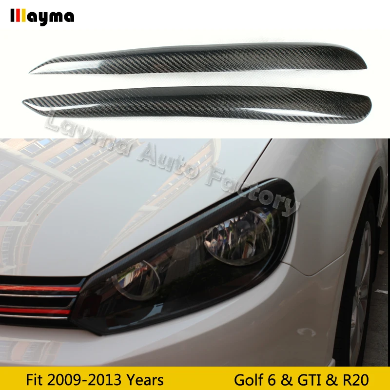 Osir Style Carbon Fiber Car Eyebrows For VW Golf 6 & GTI & R20 2009 2010 2011 2012 2013 year car lamp eyelid front eyebrow MK6
Osir Style Carbon Fiber Car Eyebrows For VW Golf 6 & GTI & R20 2009 2010 2011 2012 2013 year car lamp eyelid front eyebrow MK6