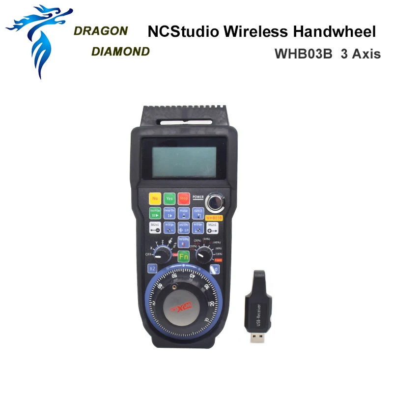 Weihong NCStudio CNC Wireless Handwheel WHB03B 3 Axis MPG Pendant Control Handwheel For CNC Router Engraving Machine
Weihong NCStudio CNC Wireless Handwheel WHB03B 3 Axis MPG Pendant Control Handwheel For CNC Router Engraving Machine