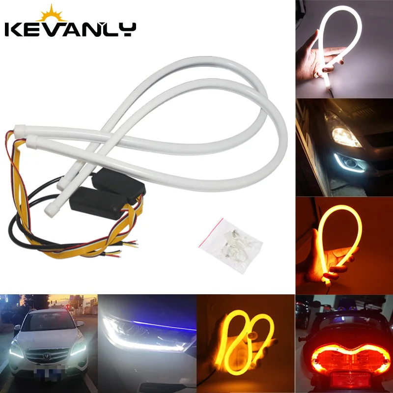 2pcs 30/45/60CM DRL LED car Running Light led strip Angel Eyes Daytime Running light Soft Tube Guide Waterproof Turn signal
2pcs 30/45/60CM DRL LED car Running Light led strip Angel Eyes Daytime Running light Soft Tube Guide Waterproof Turn signal