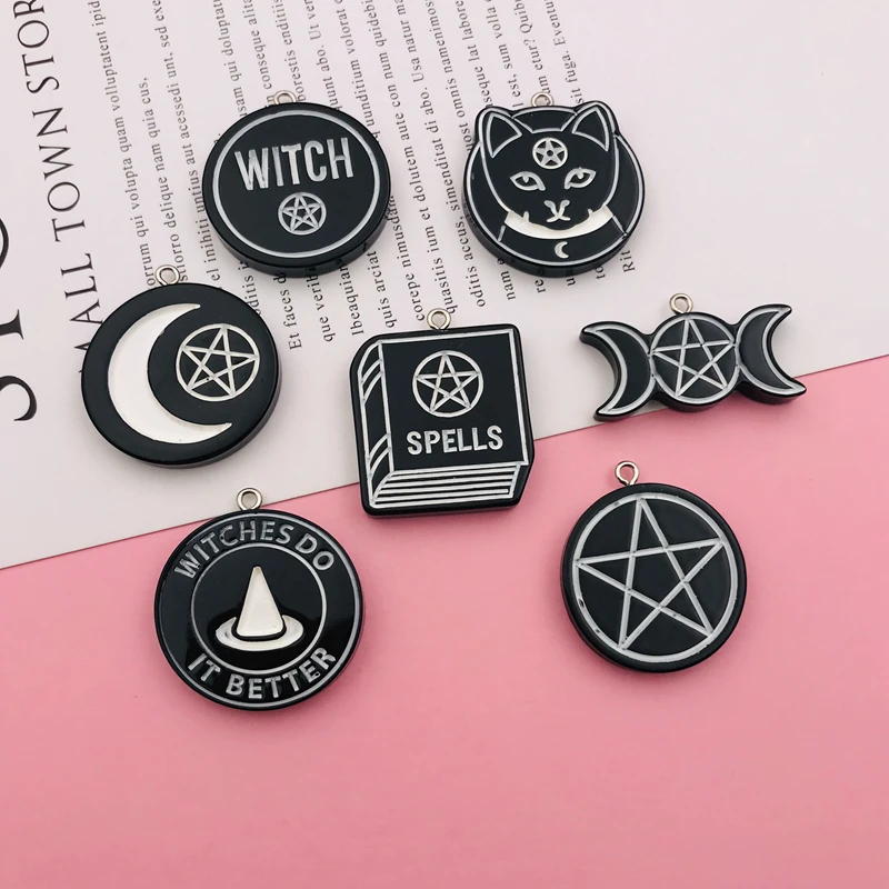 10pcs Hot Black Witch Charm Cute Moon Halloween Crystal Ball Pendant for Earring Keychain Scrapbooking, DIY Making, Necklace
10pcs Hot Black Witch Charm Cute Moon Halloween Crystal Ball Pendant for Earring Keychain Scrapbooking, DIY Making, Necklace
