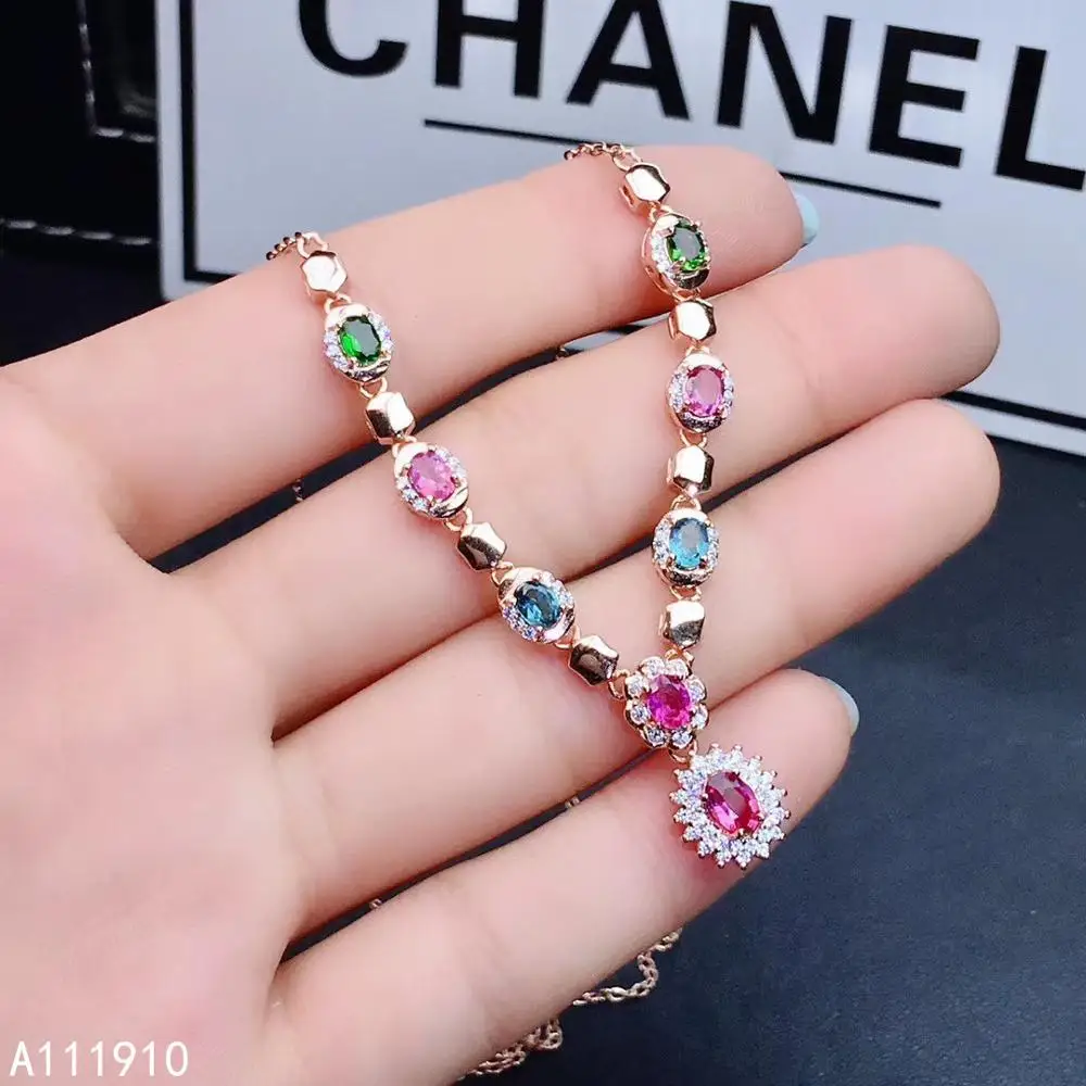 KJJEAXCMY fine jewelry 925 sterling silver inlaid natural tourmaline gemstone female necklace luxury pendant support test
KJJEAXCMY fine jewelry 925 sterling silver inlaid natural tourmaline gemstone female necklace luxury pendant support test