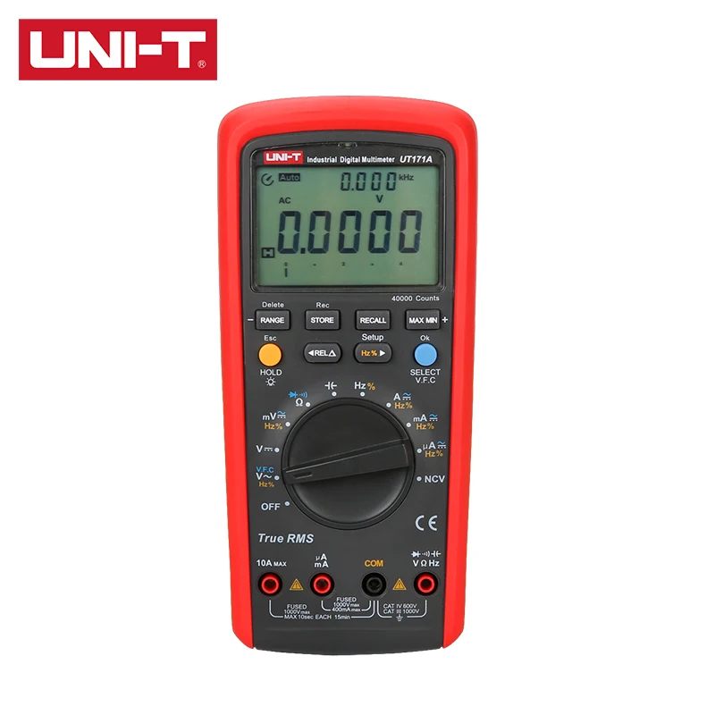 Цифровой мультиметр UNI-T True RMS UT171A, UT171B, UT171C, проверка диодов измерения проводимости с автоматическим выбором диапазона NS, V.F.C
Цифровой мультиметр UNI-T True RMS UT171A, UT171B, UT171C, проверка диодов измерения проводимости с автоматическим выбором диапазона NS, V.F.C