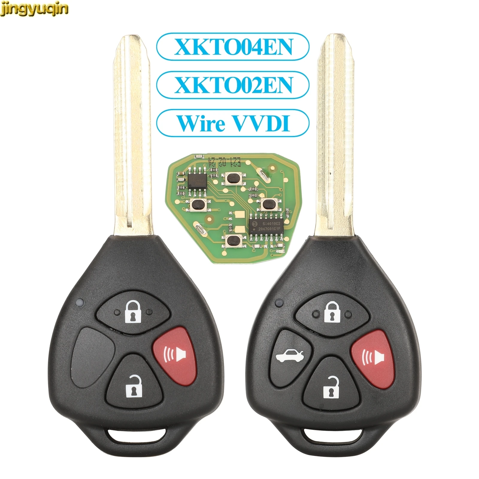 Jingyuqin 5 шт. XKTO04EN/XKTO02EN VVDI2 мини-ключ для Toyota Тип Xhorse VVDI проводной пульт дистанционного управления для автомобиля Универсальный 3/4 BTNS
Jingyuqin 5 шт. XKTO04EN/XKTO02EN VVDI2 мини-ключ для Toyota Тип Xhorse VVDI проводной пульт дистанционного управления для автомобиля Универсальный 3/4 BTNS