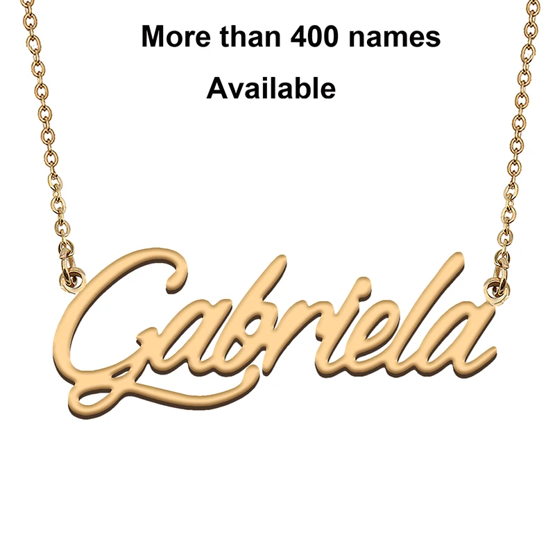 Cursive Initial Letters Name Necklace for Gabriela Birthday Party Christmas New Year Graduation Wedding Valentine Day Gift
Cursive Initial Letters Name Necklace for Gabriela Birthday Party Christmas New Year Graduation Wedding Valentine Day Gift