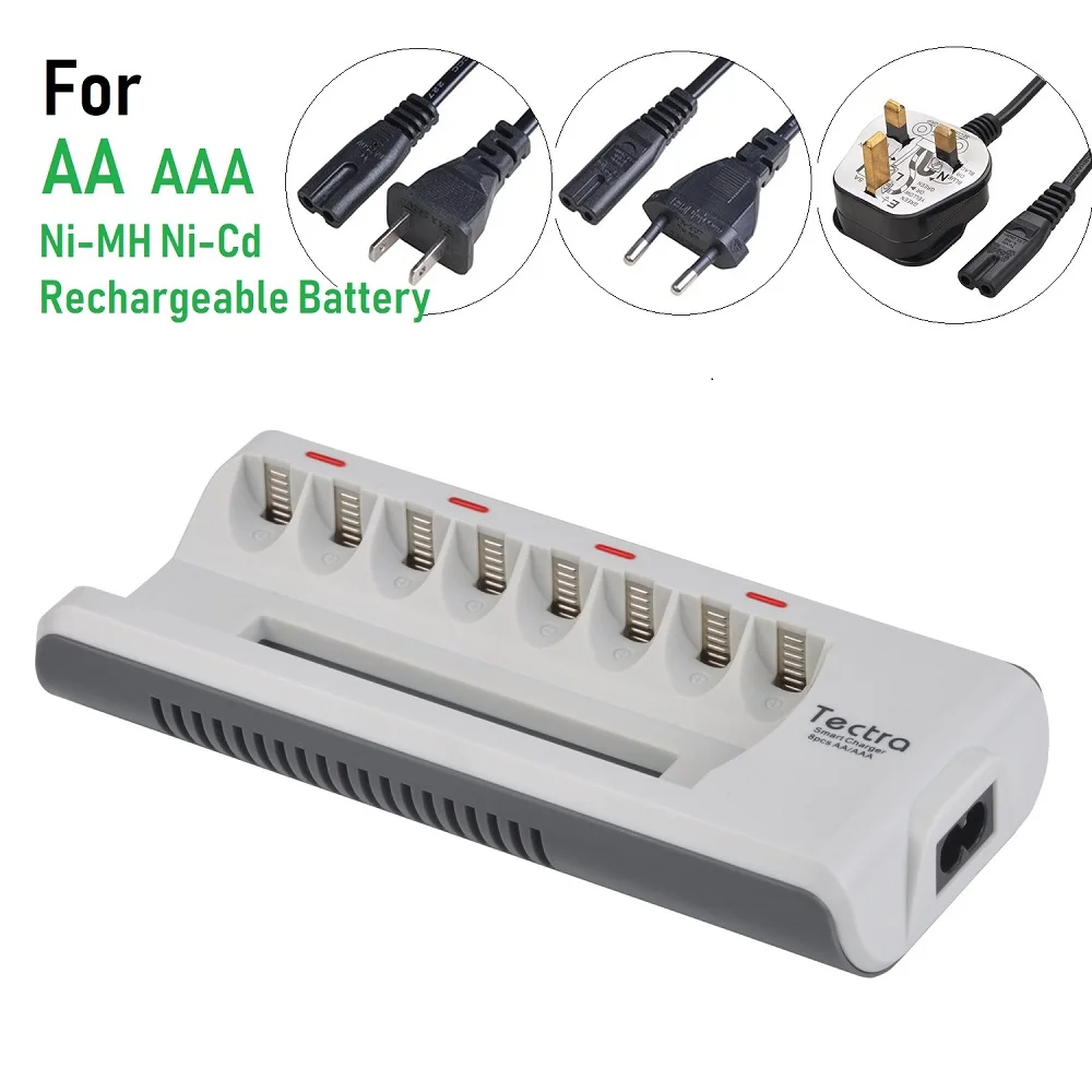 AA AAA Ni-MH Ni-Cd Battery Charger 4 Slots/8 Slots Quick Charger with charging Display for aa aaa AAAA Rechargeable Batteries
AA AAA Ni-MH Ni-Cd Battery Charger 4 Slots/8 Slots Quick Charger with charging Display for aa aaa AAAA Rechargeable Batteries