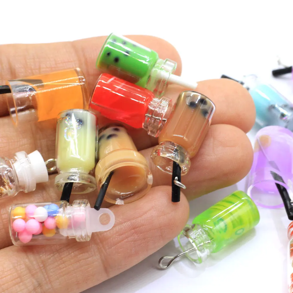 3D Simulation Pearl Milk Tea Bottle Resin Charms Earring Base Findings Cute Diy Keychain Keyring Pendant Handmade Jewel
3D Simulation Pearl Milk Tea Bottle Resin Charms Earring Base Findings Cute Diy Keychain Keyring Pendant Handmade Jewel