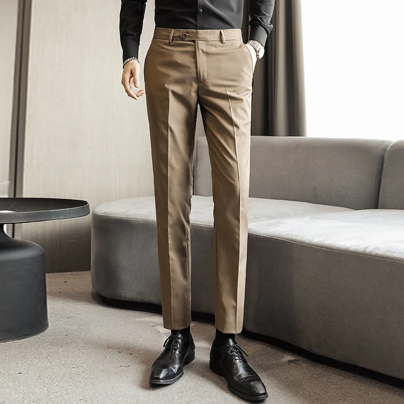 Stylish White Business Style Casual Elegant Pants Mans Khaki Trousers Office Slim Fit Social Club Dress Pants Mens Large Size
Stylish White Business Style Casual Elegant Pants Mans Khaki Trousers Office Slim Fit Social Club Dress Pants Mens Large Size