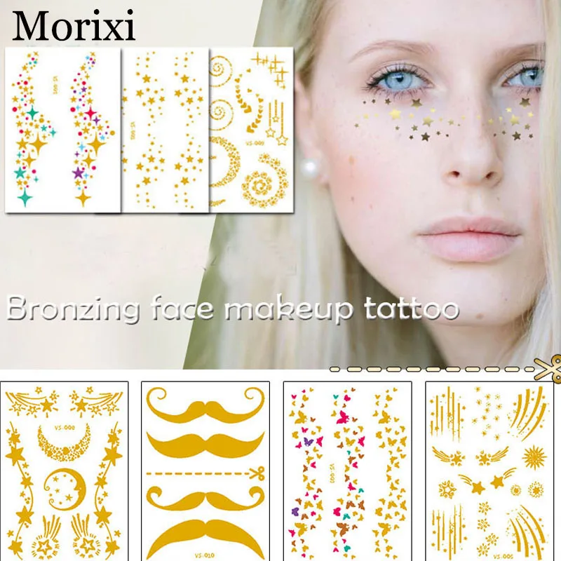 Face makeup bronzing sticker mixed size star moon Butterfly beard adhesive water transfer fake Freckles temporary tattoo RA017
Face makeup bronzing sticker mixed size star moon Butterfly beard adhesive water transfer fake Freckles temporary tattoo RA017