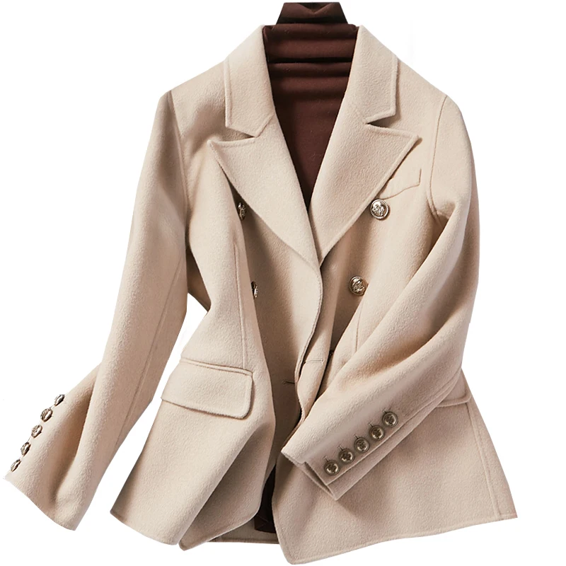 100% Wool Coat Women Black Spring Autumn Elegant Wool Jacket Korean Double Breasted Coats and Jackets Women Clothes B2060 KJ6085
100% Wool Coat Women Black Spring Autumn Elegant Wool Jacket Korean Double Breasted Coats and Jackets Women Clothes B2060 KJ6085