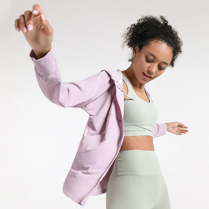 Zip Up Yoga Jacket Crop Top Women Long Sleeve Loose Hoodie Sport Gym Running Shirt Training Workout Tank Tops Fitness Shirts
Zip Up Yoga Jacket Crop Top Women Long Sleeve Loose Hoodie Sport Gym Running Shirt Training Workout Tank Tops Fitness Shirts