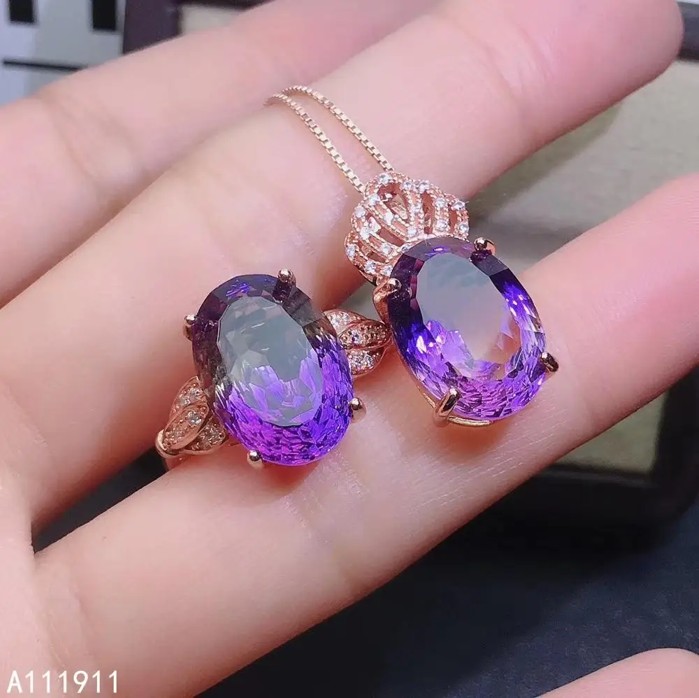 KJJEAXCMY fine jewelry 925 sterling silver inlaid Ametrine gemstone noble female SET fashion Party Gift Girl's Birthday and New
KJJEAXCMY fine jewelry 925 sterling silver inlaid Ametrine gemstone noble female SET fashion Party Gift Girl's Birthday and New